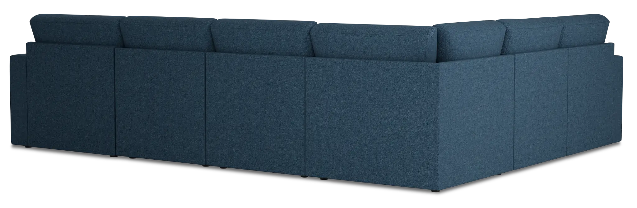 Citymod Blue Fabric Medium Right Chaise Sectional Citymod Blue Fabric Medium Right Chaise Sectional