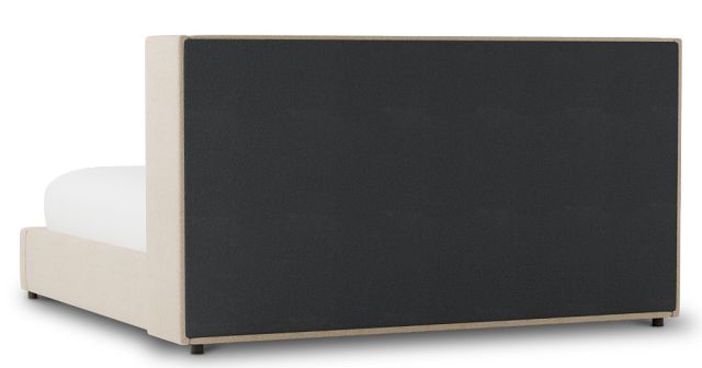 Captiva Sutton Beige 48" Upholstered Shelter Bed