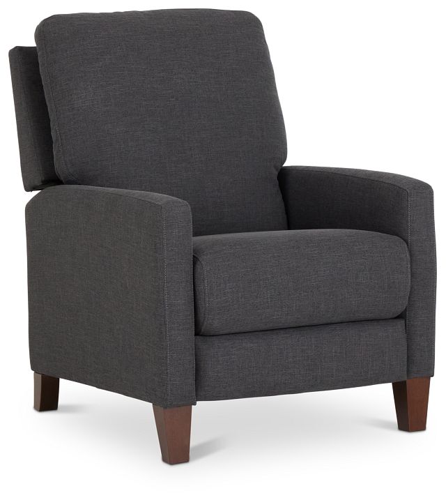 Griffin Dark Gray Fabric Push Back Recliner