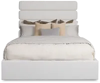 Capraia Light Beige Uph Panel Bed