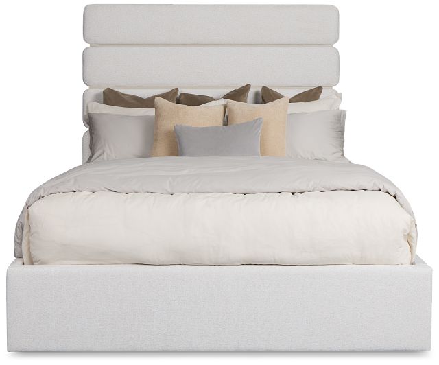 Capraia Light Beige Uph Panel Bed