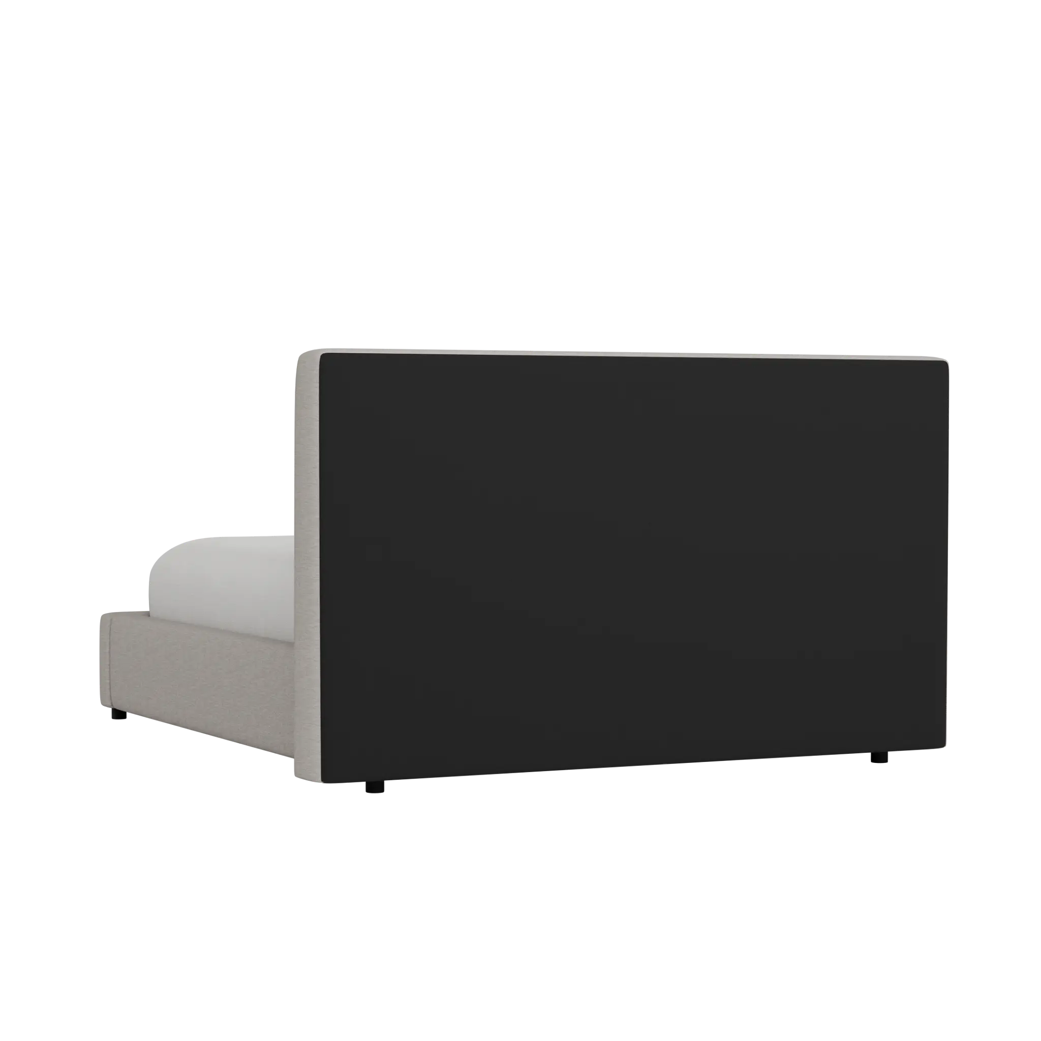 Grayton Maguire Pewter 44" Upholstered Platform Bed Grayton Maguire Pewter 44" Upholstered Platform Bed