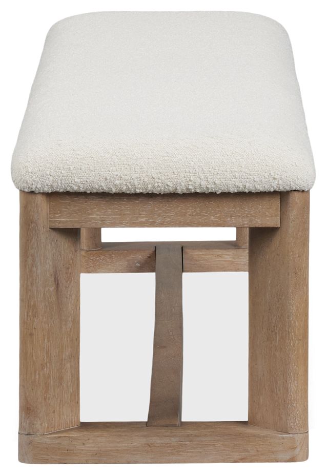 Alton Light Tone Upholstered Dining Bench
