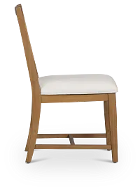 Provo White Upholstered Side Chair