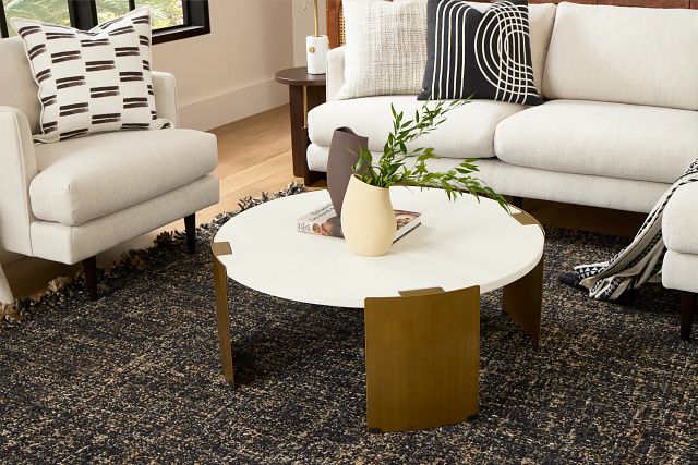 Jensen White Round Coffee Table