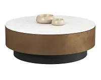 Ginnie White Round Coffee Table