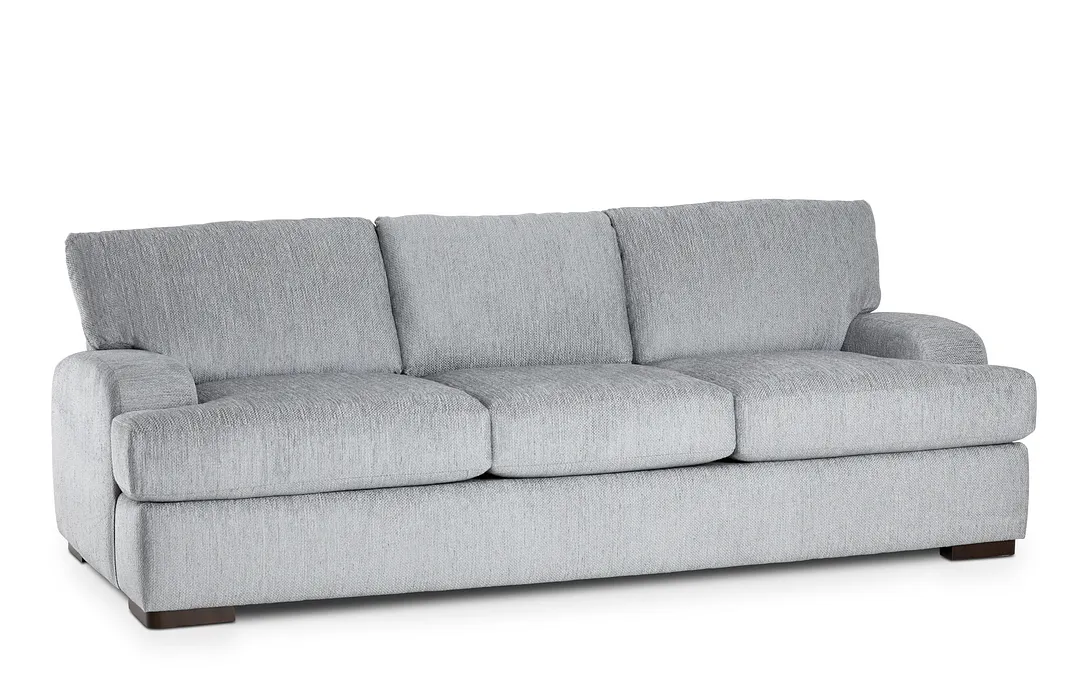 Alpha Light Gray Fabric Sofa