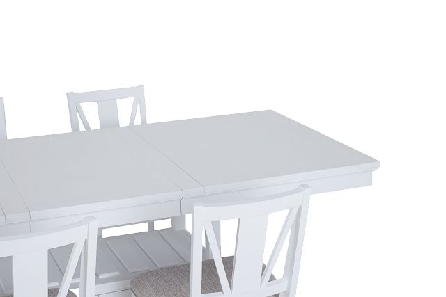 Heron Cove White High Table & 4 Barstools