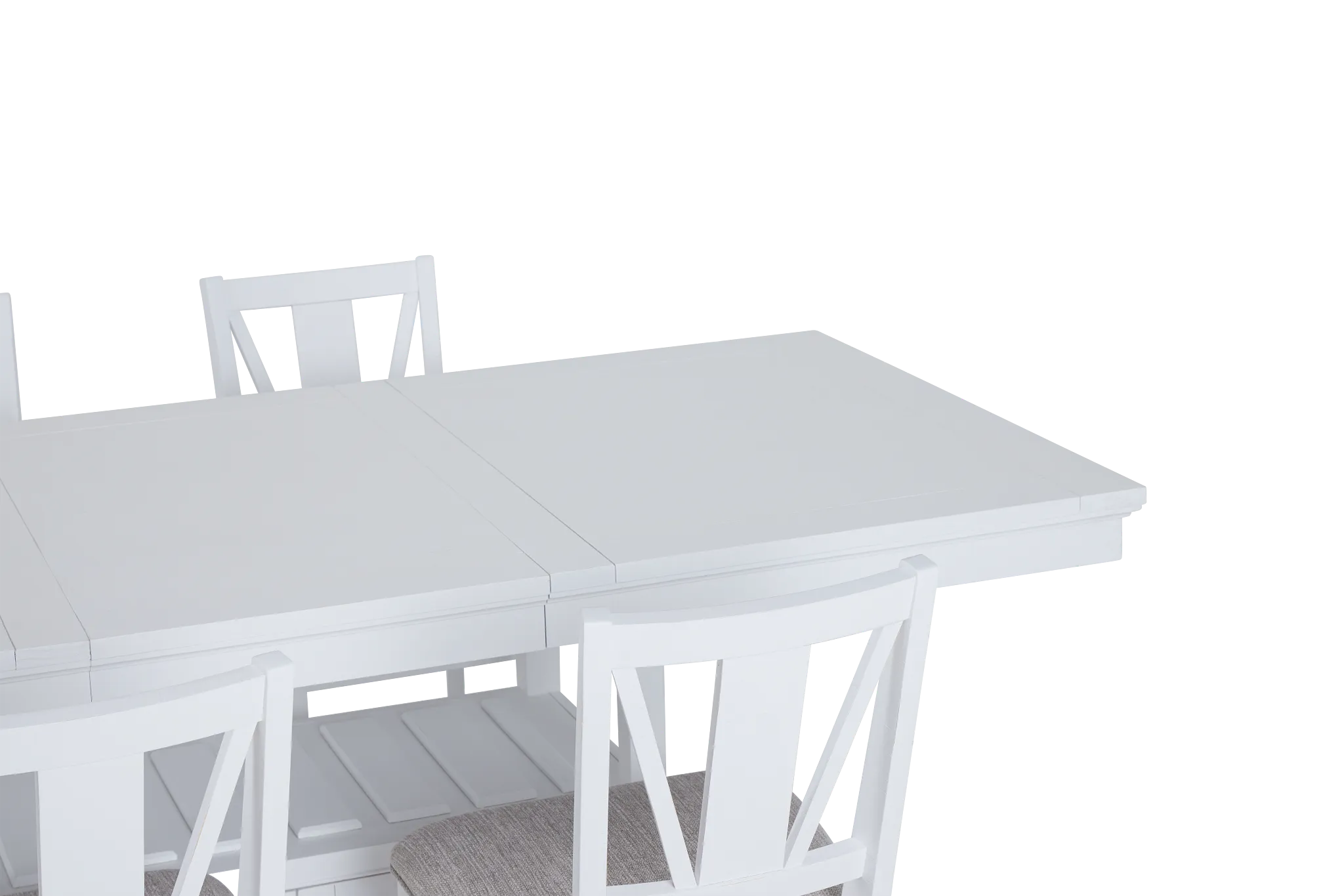 Heron Cove White High Table & 4 Barstools