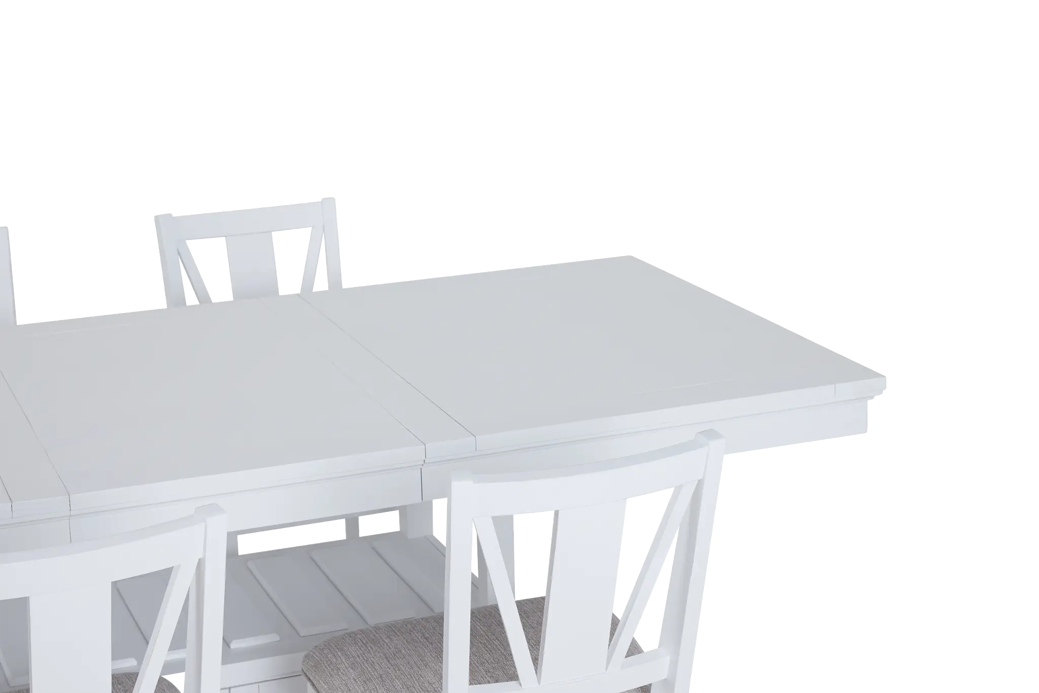 Heron Cove White High Table & 4 Barstools Heron Cove White High Table & 4 Barstools