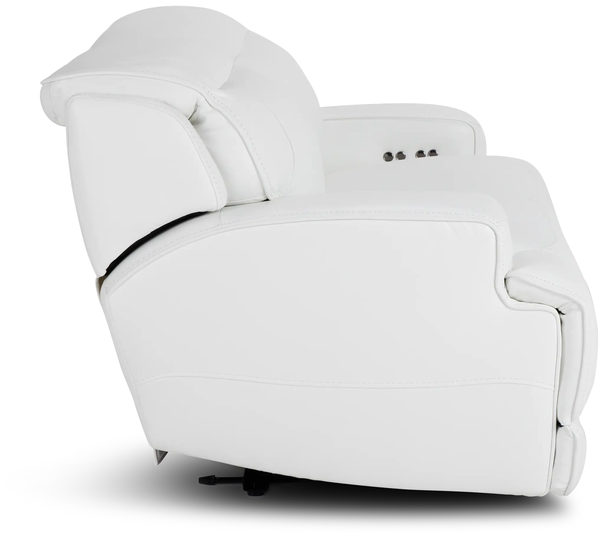 Reign White Lthr/vinyl Power Reclining Sofa Reign White Lthr/vinyl Power Reclining Sofa