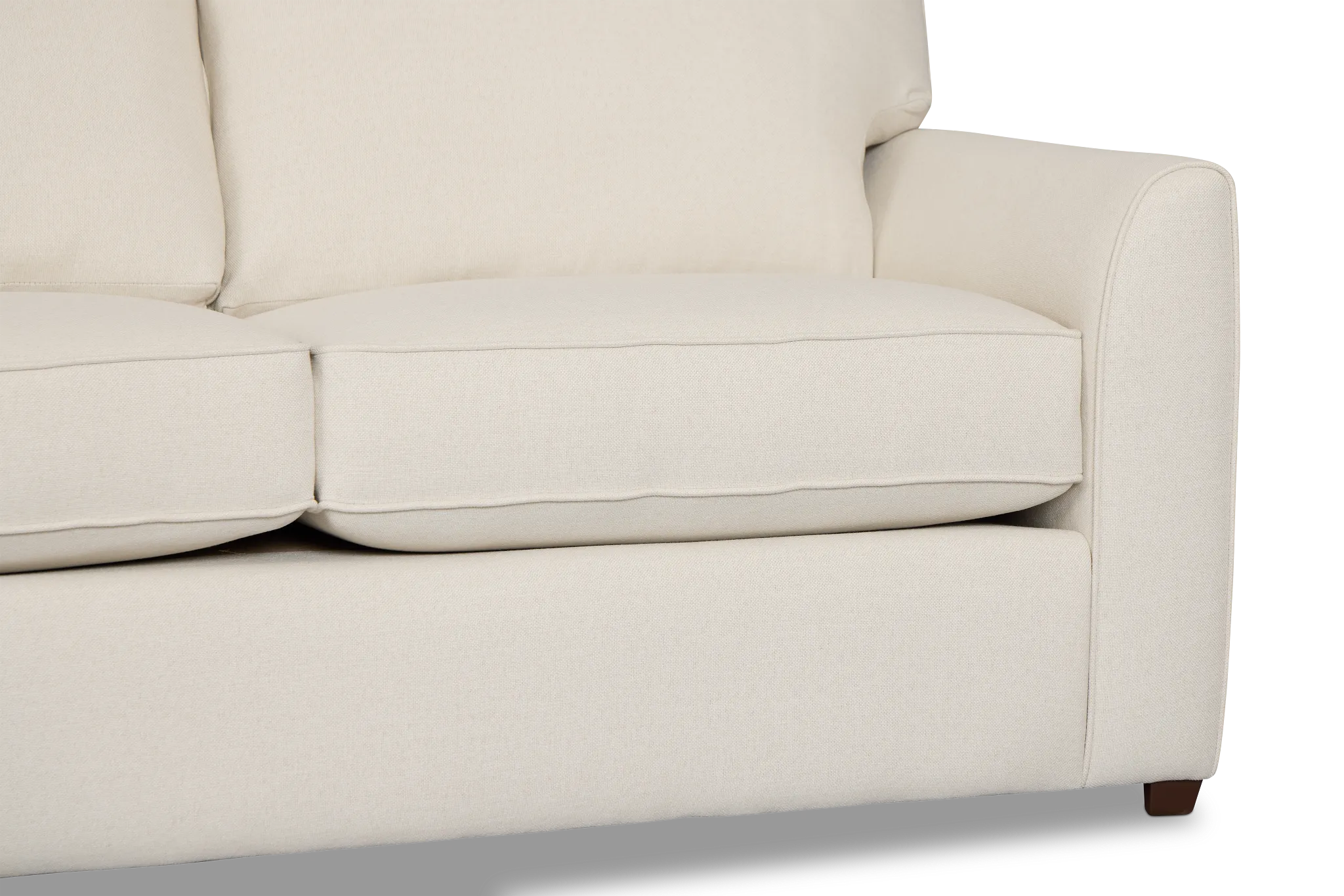 Tate Light Beige Fabric Medium 2-arm Right Facing Sleeper Sectional