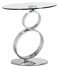 Grafton Glass Round End Table