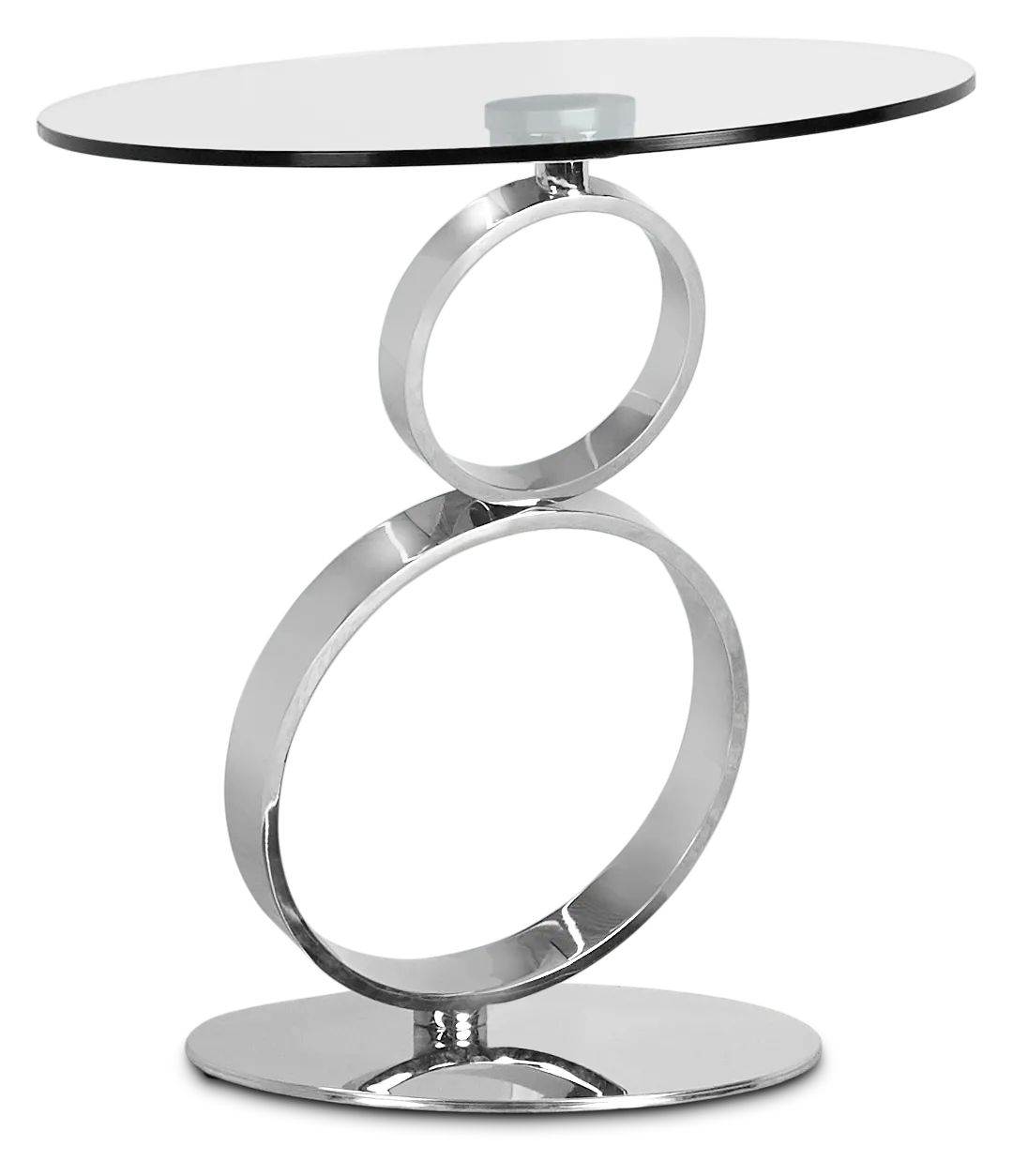 Grafton Glass Round End Table