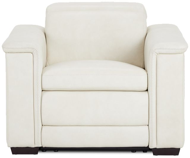 Ainsley White Leather Power Recliner (4)