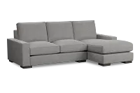 Edgewater Victory Gray Right Chaise Sectional