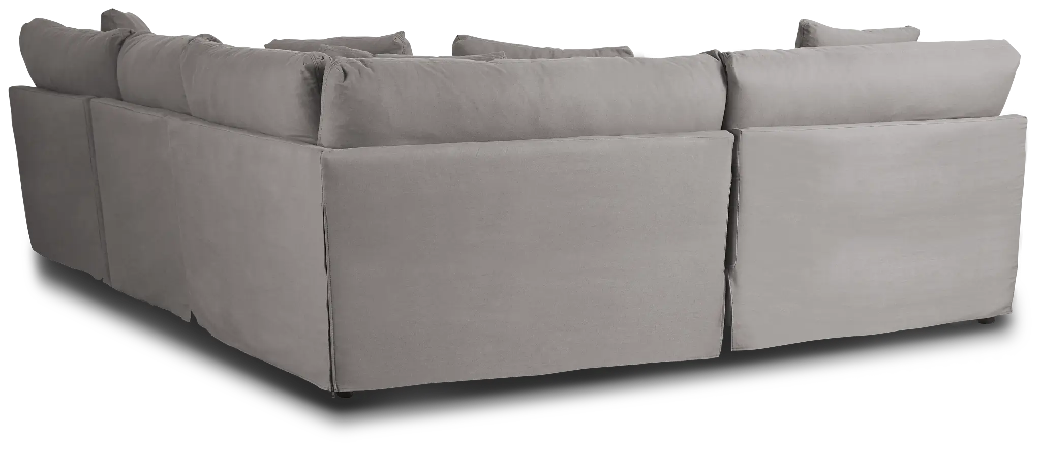 Delilah Gray Fabric Small Two-arm Sectional Delilah Gray Fabric Small Two-arm Sectional