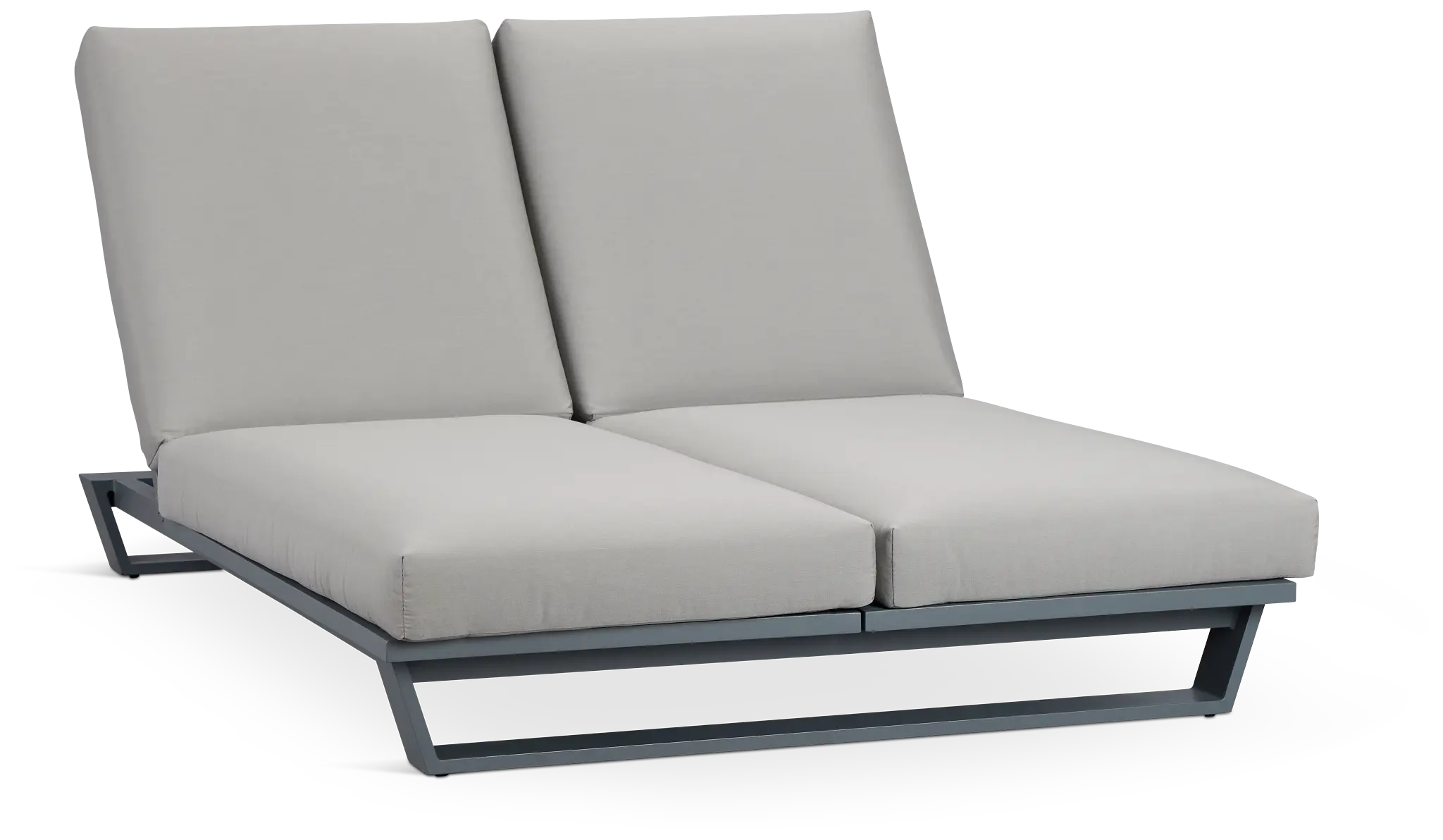 Exuma Gray Double Cushioned Chaise Exuma Gray Double Cushioned Chaise