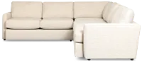 Maxwell Light Gray Fabric Medium Two-arm Sectional