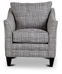 Hugo Gray Fabric Accent Chair