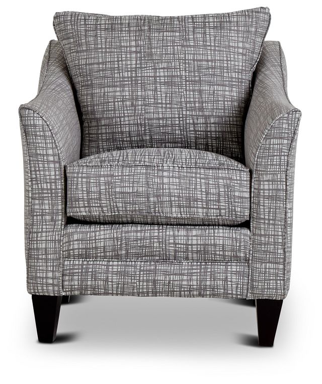 Hugo Gray Fabric Accent Chair (2)