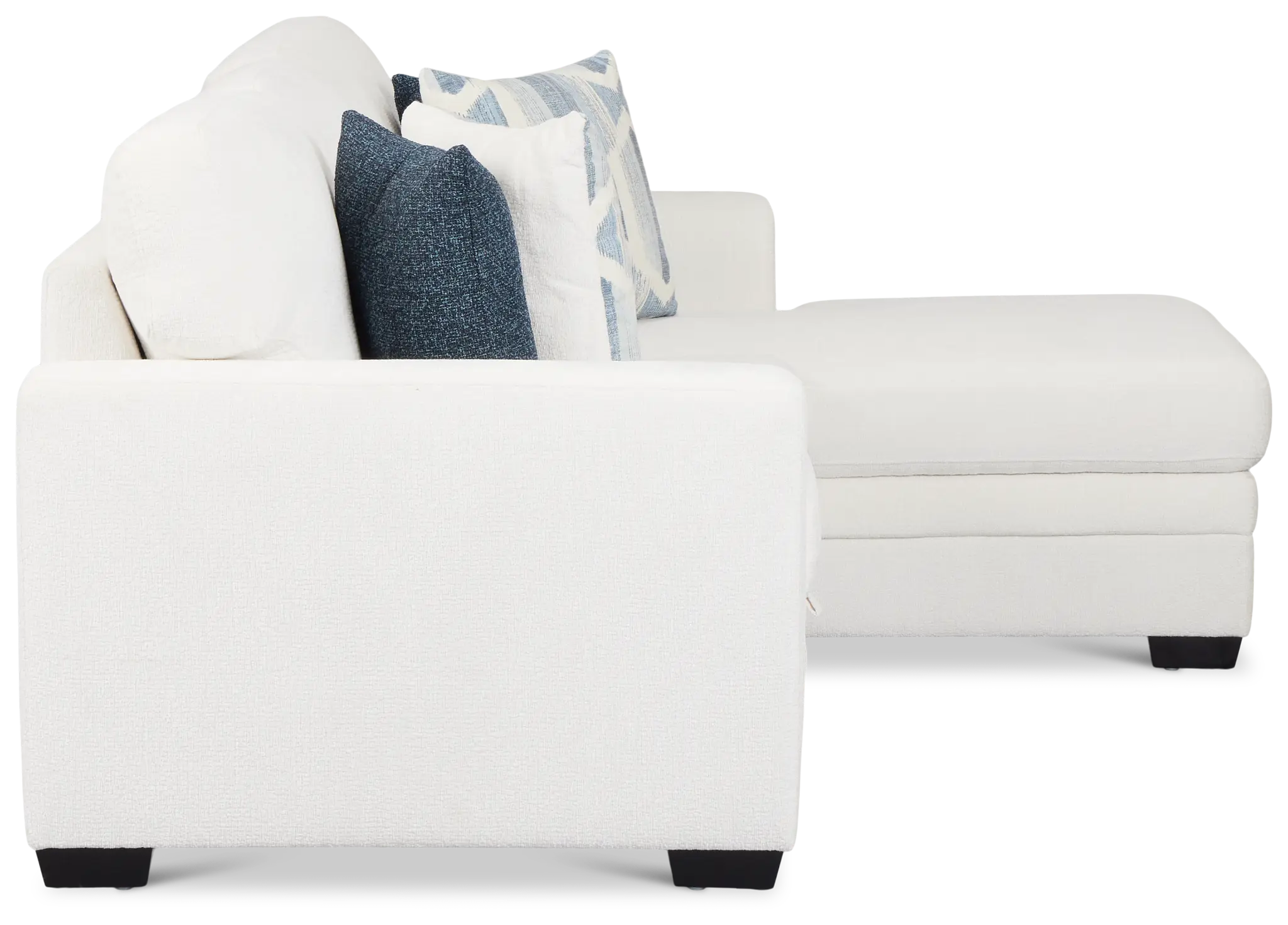 Everly White Fabric Right Chaise Storage Sectional Everly White Fabric Right Chaise Storage Sectional