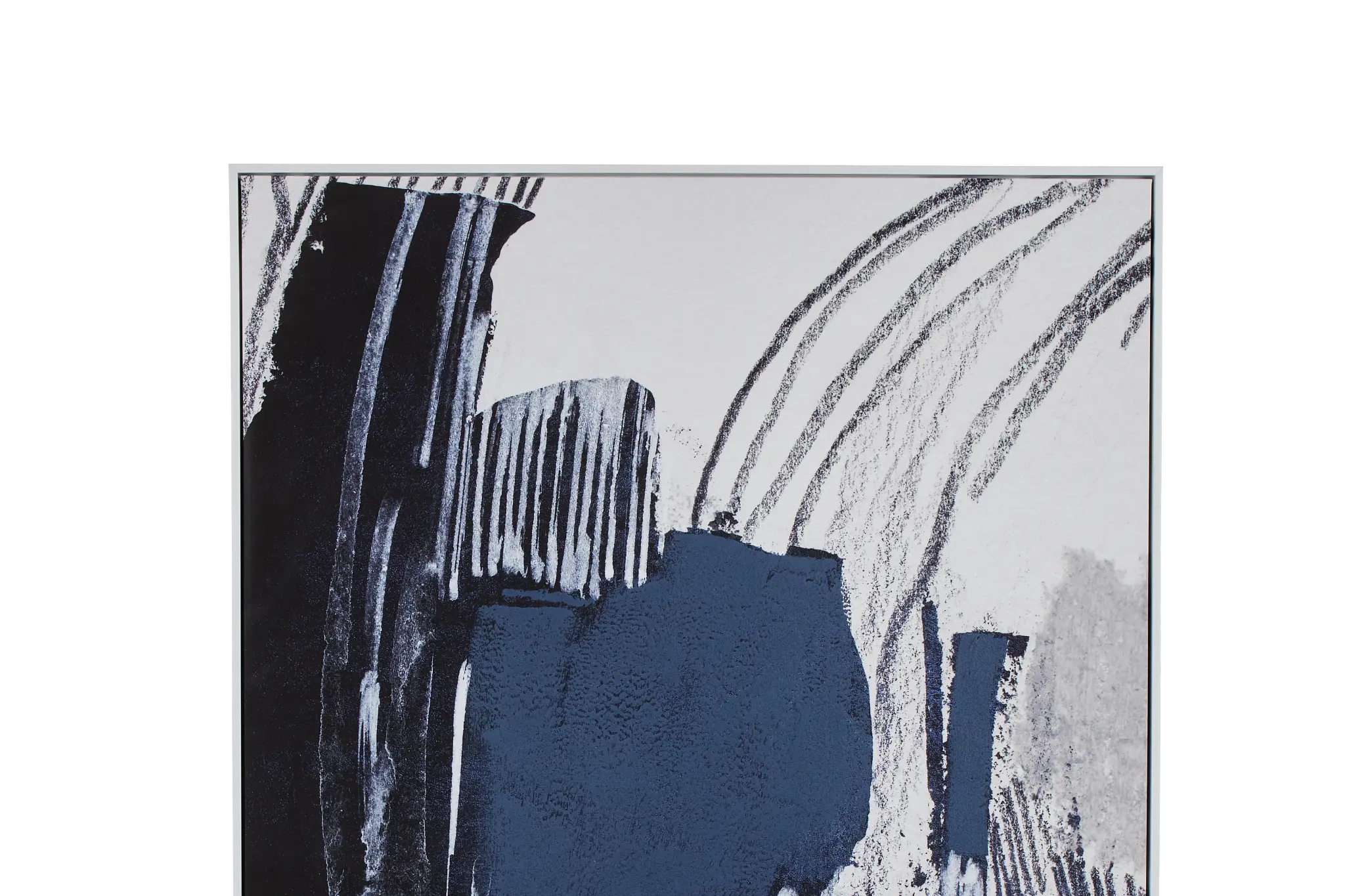 Petra Dark Blue Framed Wall Art Petra Dark Blue Framed Wall Art