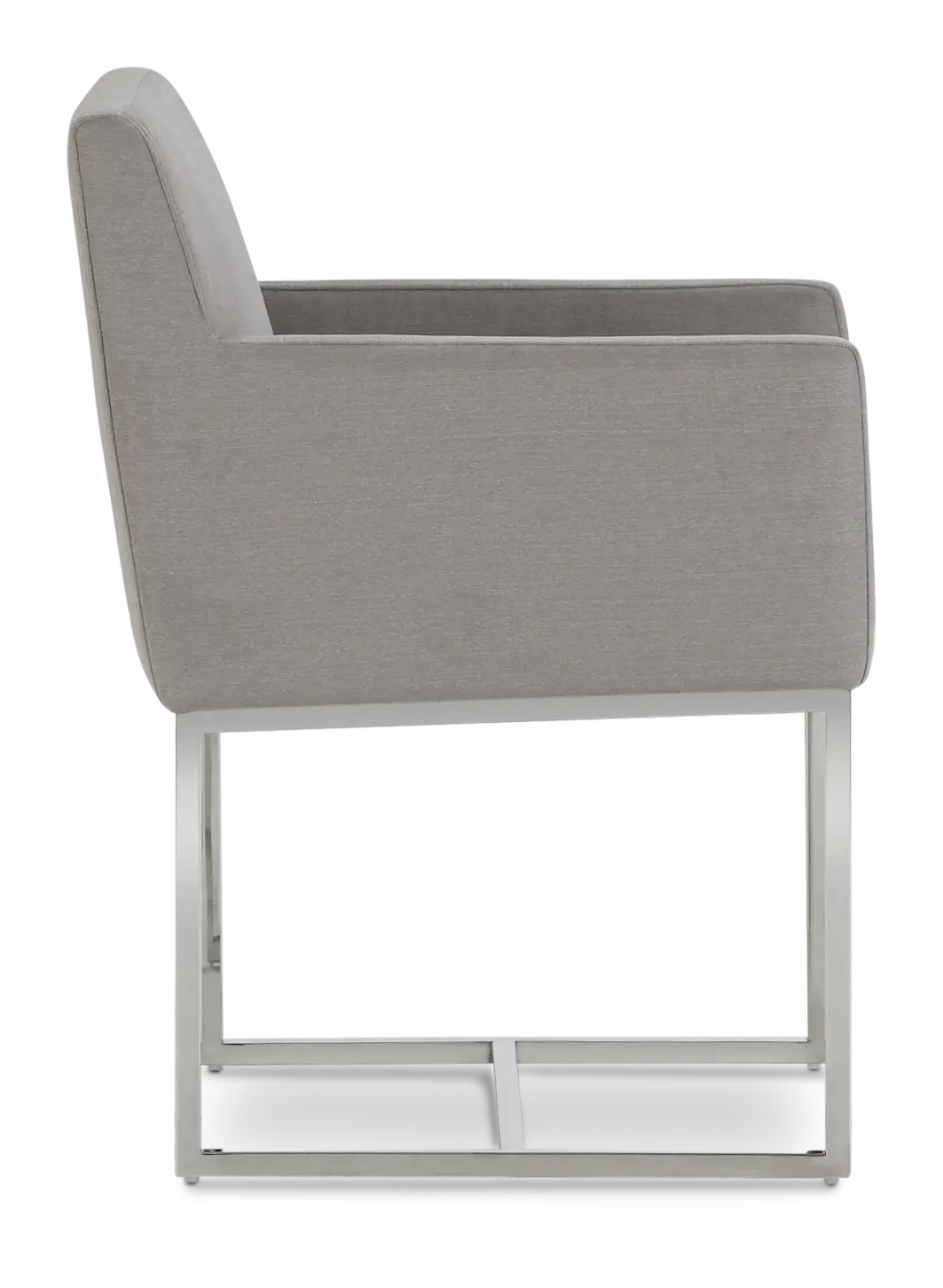 Miami Light Gray Fabric Upholstered Arm Chair Miami Light Gray Fabric Upholstered Arm Chair