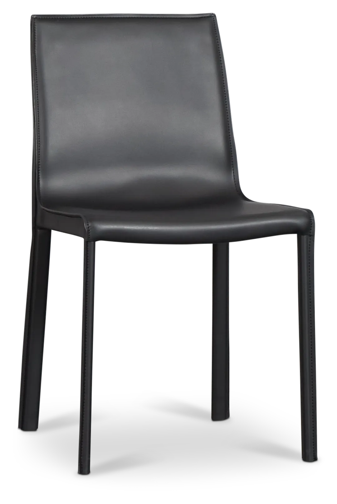 Lagos Black Upholstered Side Chair