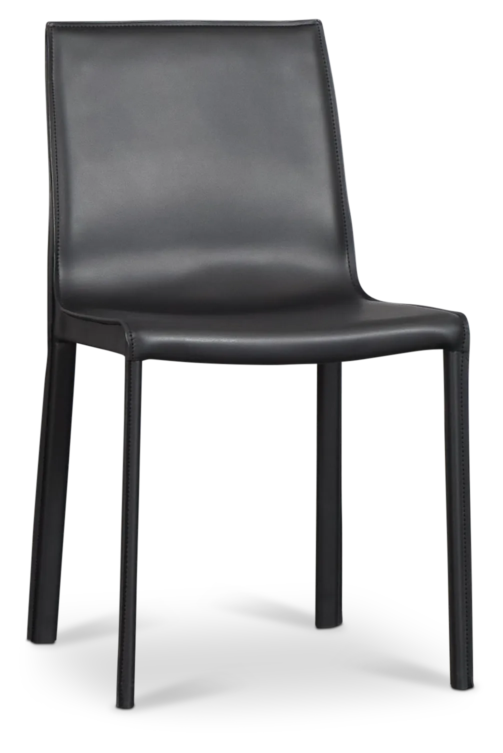 Lagos Black Upholstered Side Chair