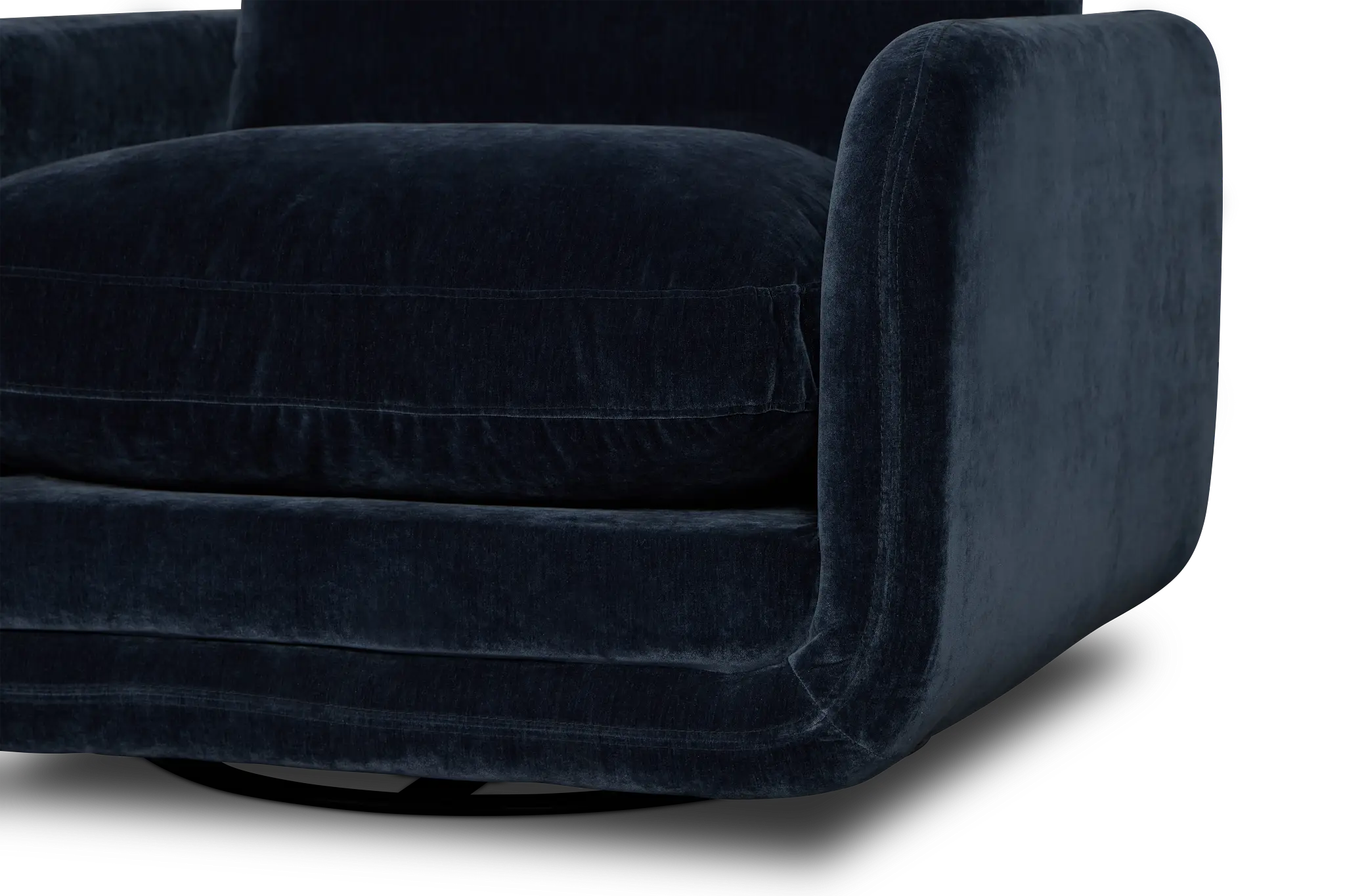 Jules Dark Blue Velvet Swivel Chair Jules Dark Blue Velvet Swivel Chair