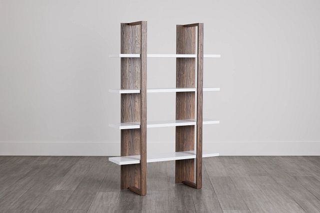 Kim Dark Tone Open Bookcase