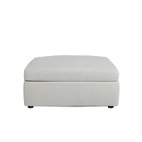 Destin Sutton Gray Fabric Cocktail Ottoman