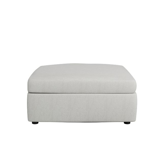 Destin Sutton Gray Fabric Cocktail Ottoman