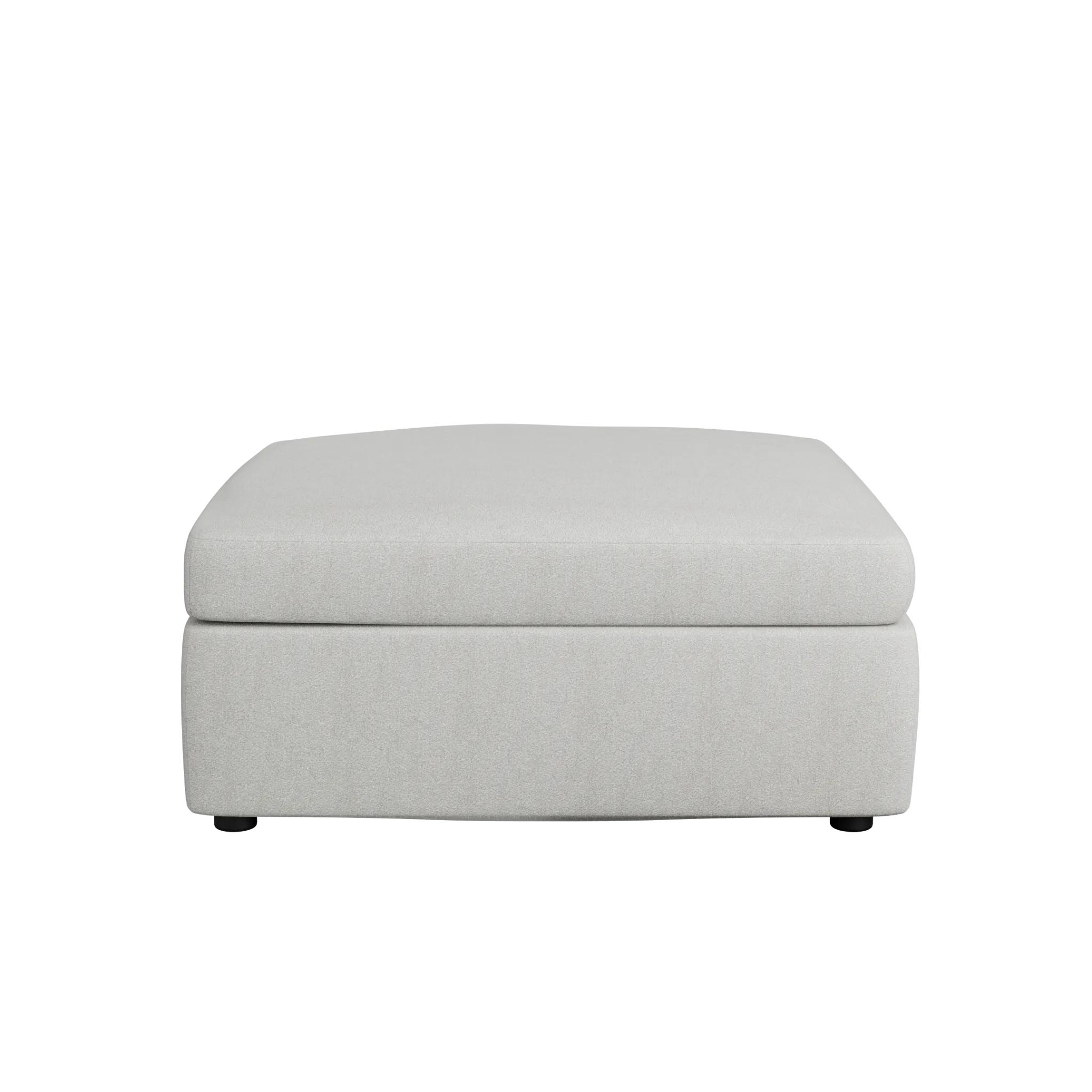 Destin Sutton Gray Fabric Cocktail Ottoman
