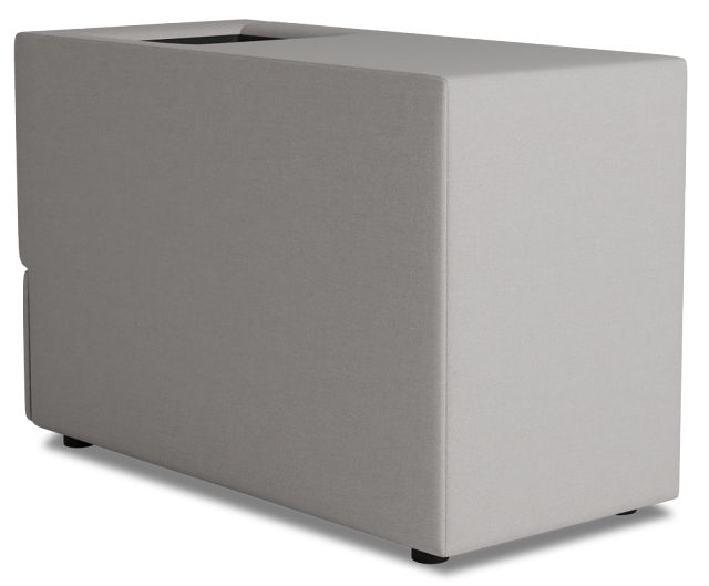 Citymod Light Gray Fabric Itable Media Console With Storage Drawer