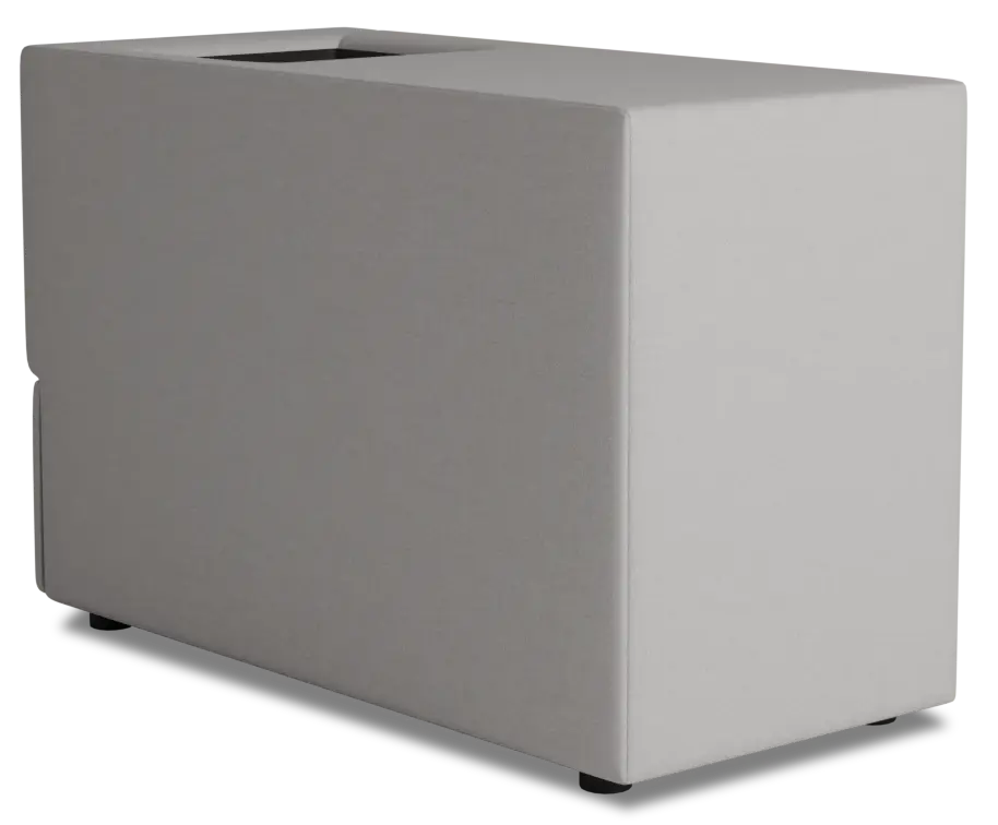 Citymod Light Gray Fabric Itable Media Console With Storage Drawer Citymod Light Gray Fabric Itable Media Console With Storage Drawer