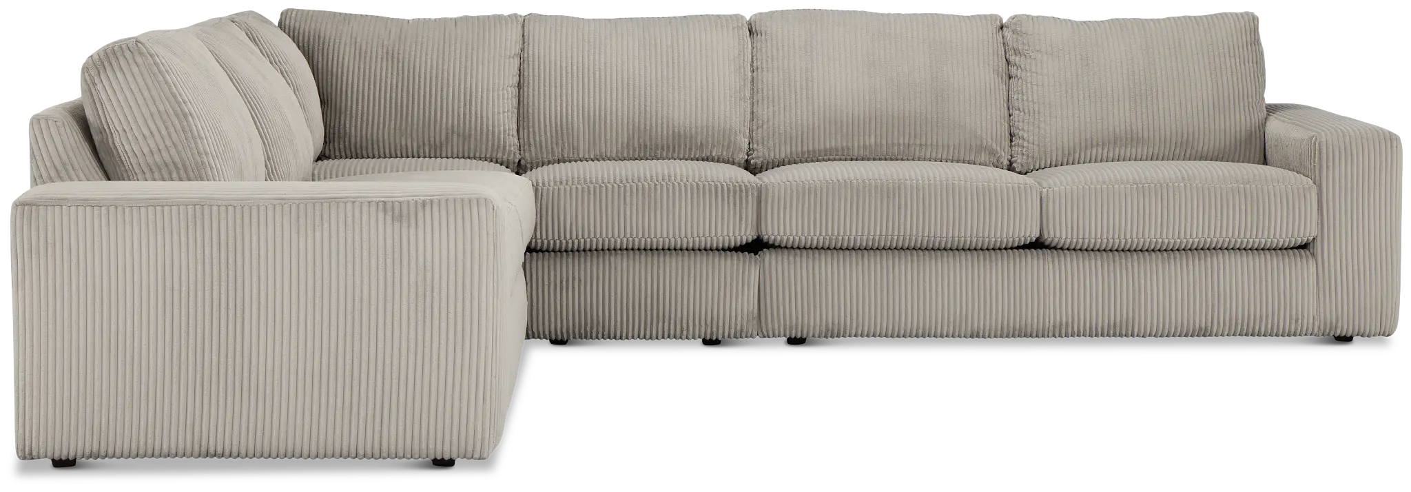 Charlie Gray Fabric Medium Two-arm Sectional Charlie Gray Fabric Medium Two-arm Sectional