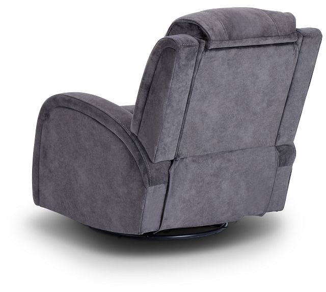 Jack Gray Micro Power Swivel Glider Recliner