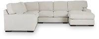 Veronica White Down Medium Right Chaise Sectional