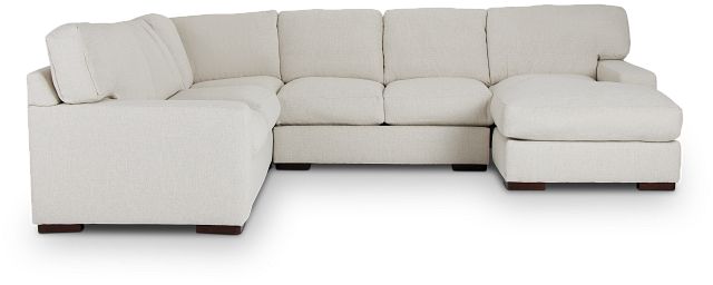 Veronica White Down Medium Right Chaise Sectional