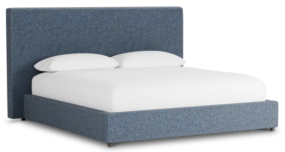 Grayton Maguire Blue 54" Upholstered Platform Bed Grayton Maguire Blue 54" Upholstered Platform Bed