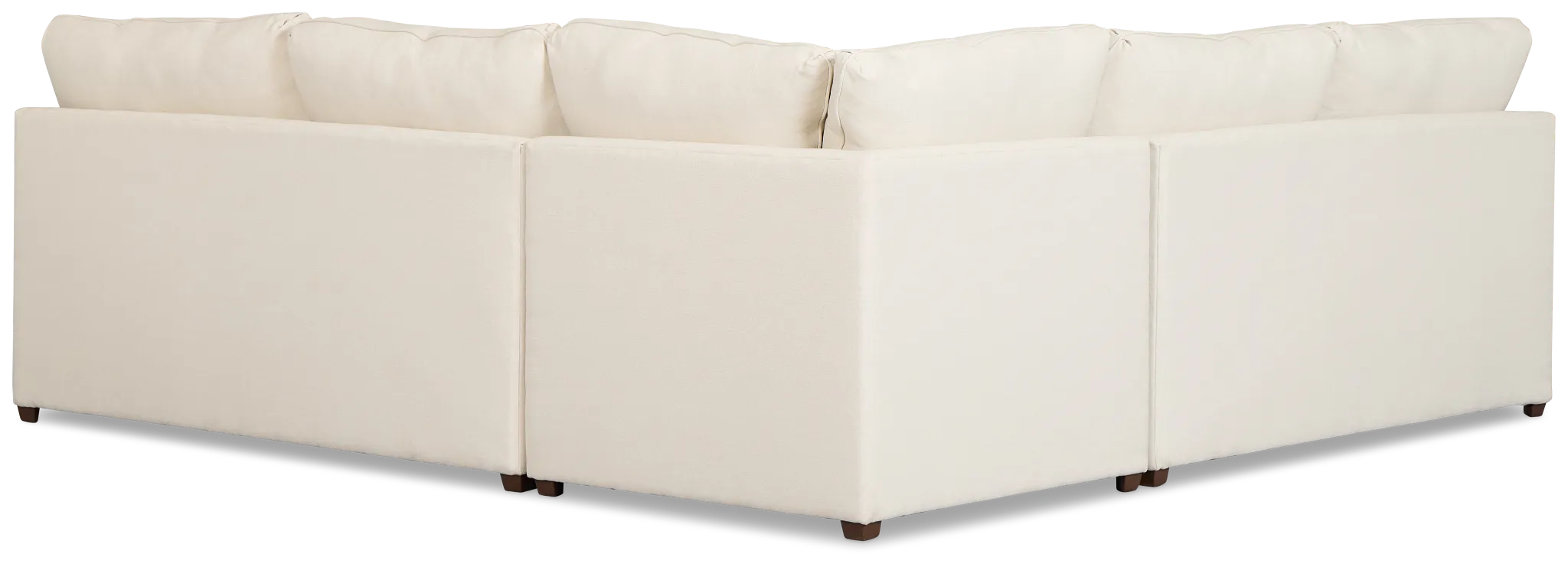 Tate Light Beige Fabric Medium Left Chaise Memory Foam Sleeper Sectional