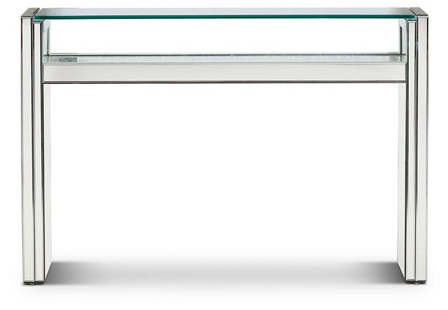 Katyin Silver Mirrored Console Table