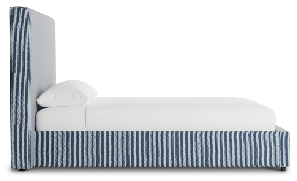 Grayton Lucy Navy 54" Upholstered Platform Bed