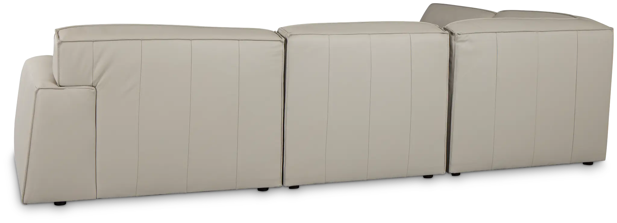 Blanca Gray Leather 5-piece Bumper Sectional Blanca Gray Leather 5-piece Bumper Sectional