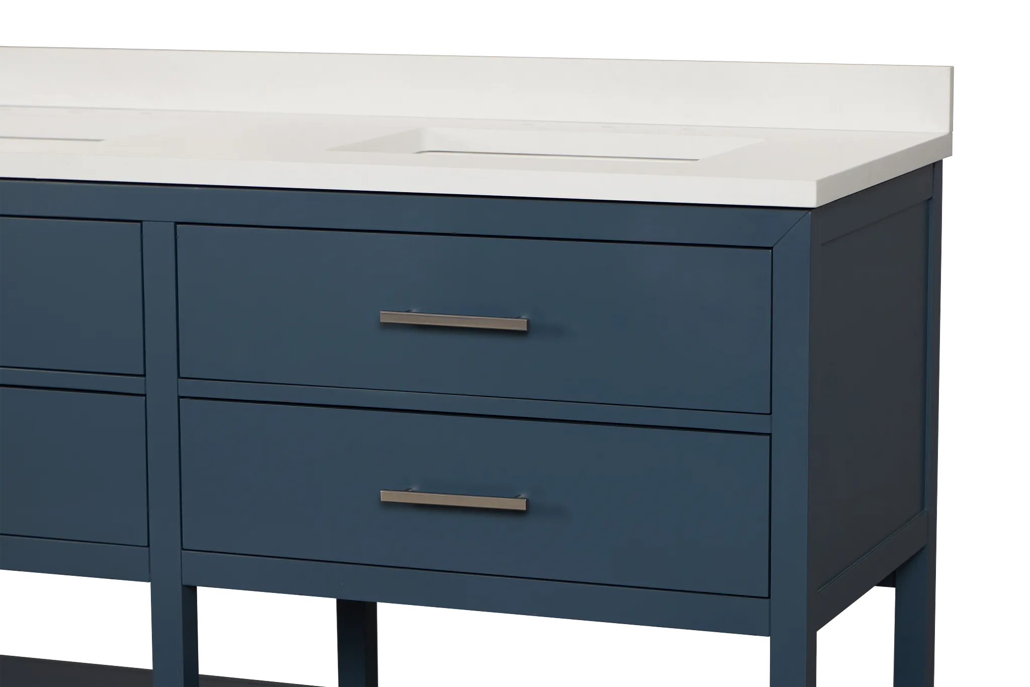 Alden Blue 60" Double Bathroom Vanity