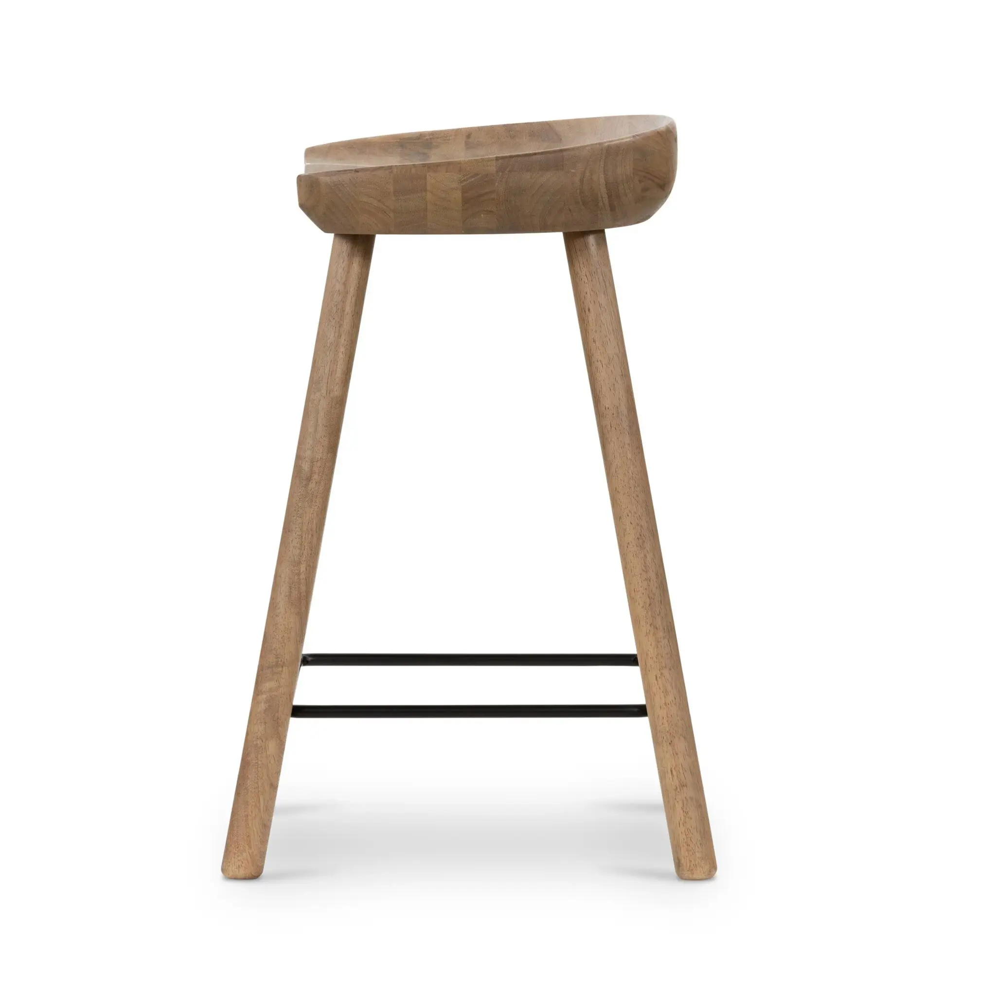 Four Hands Barry Light Tone 24" Wood Barstool Four Hands Barry Light Tone 24" Wood Barstool