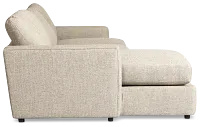 Maxwell Dark Gray Fabric Left Chaise Sectional