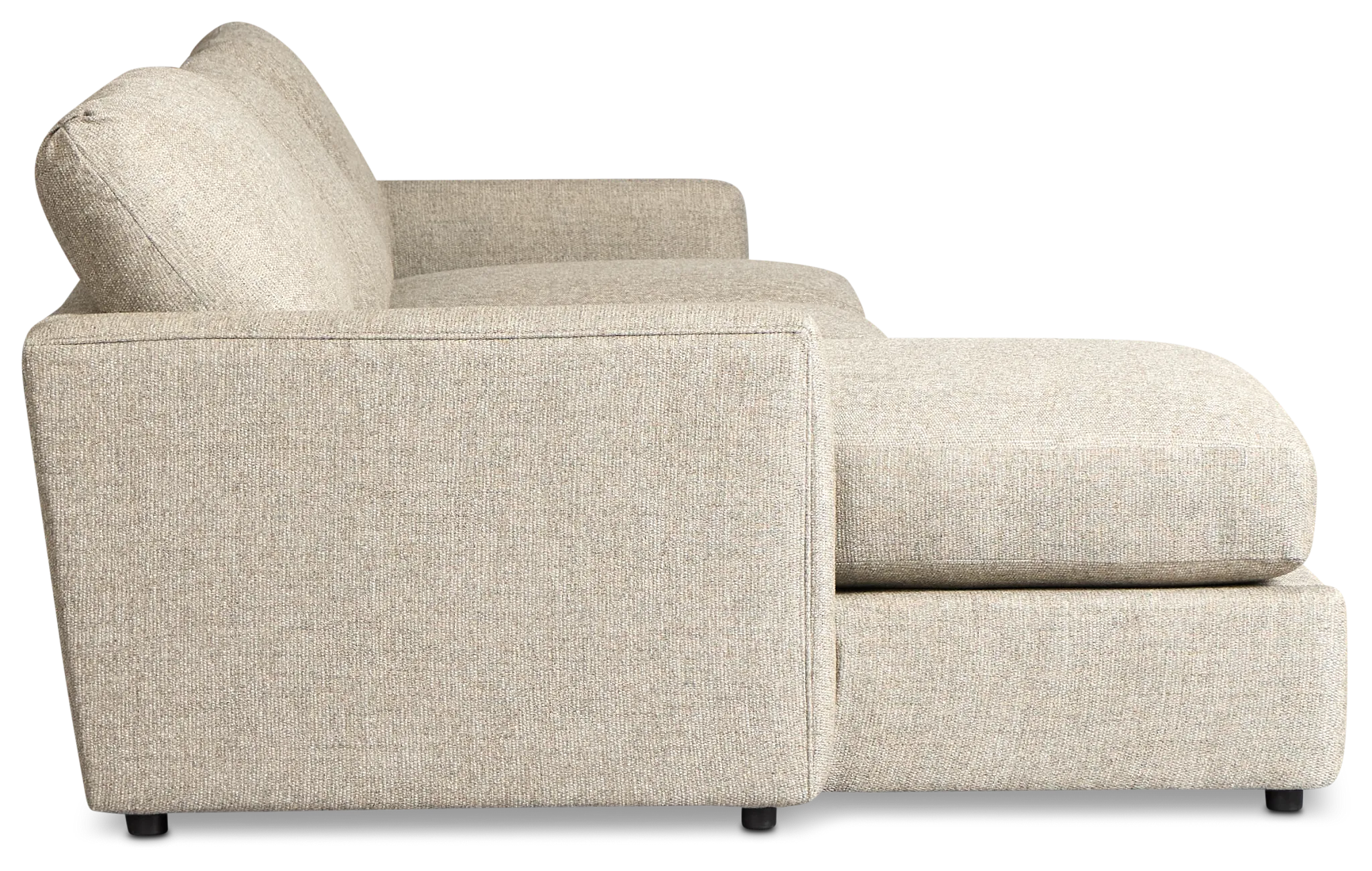 Maxwell Dark Gray Fabric Left Chaise Sectional
